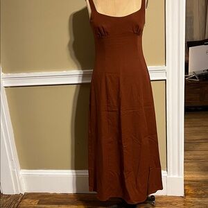 Zara Rusty color Maxi Dress
